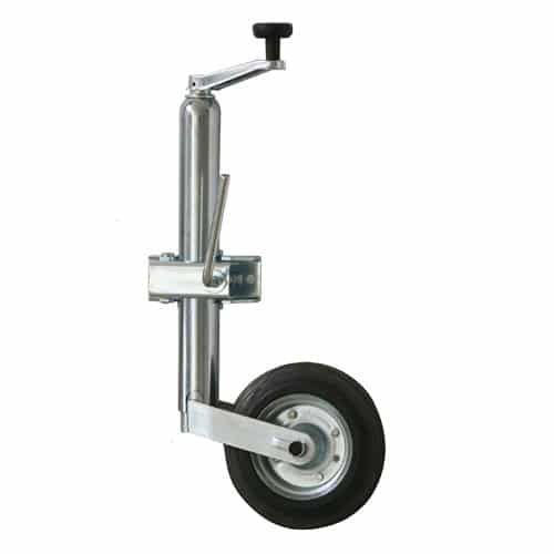 Ποδαράκι τρέιλερ ρυθμιζόμενο με μεταλλική ζάντα και συμπαγή ρόδα (άξονας 48mm)