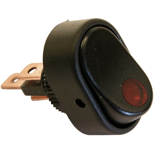 ΔΙΑΚΟΠΤΗΣ-SWITCH ON/OFF 12V 30A RED LED CARPOINT (0810651)