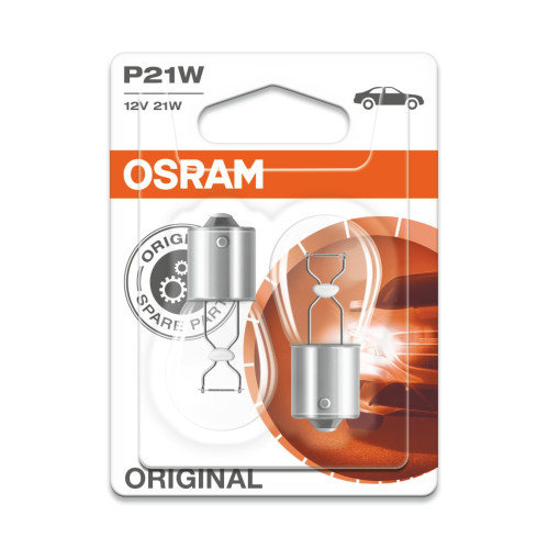2 λάμπες P21W 21W Μονοπολικές OSRAM (7506-02B)